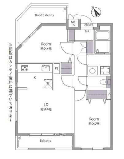 ナイスアーバン中野方南町-間取り