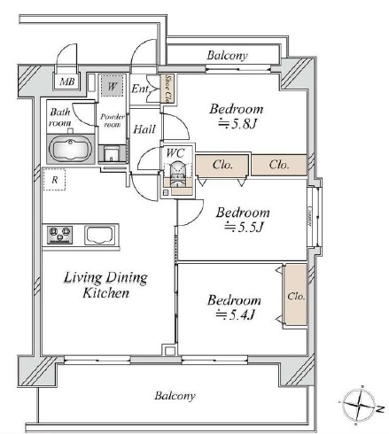 パーセル中野弥生町-間取り
