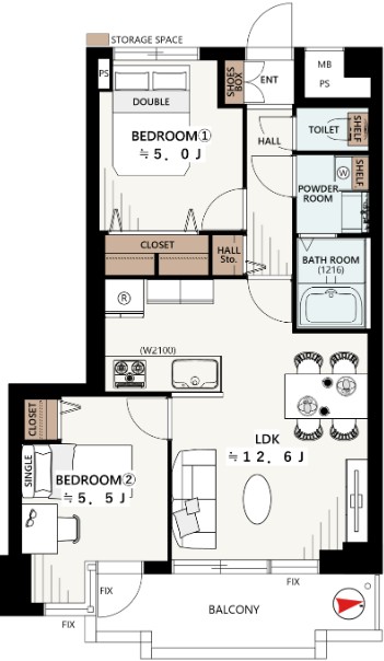  ライオンズマンション杉並堀ノ内-間取り