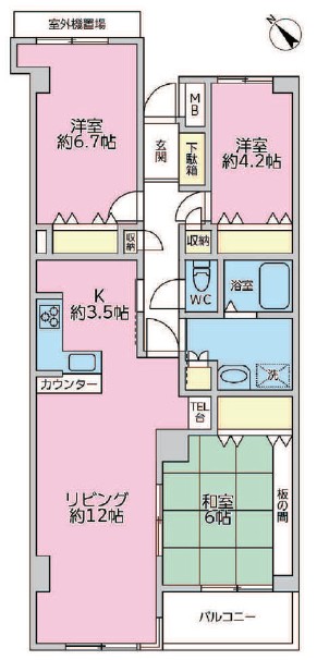 小滝台マンション-間取り