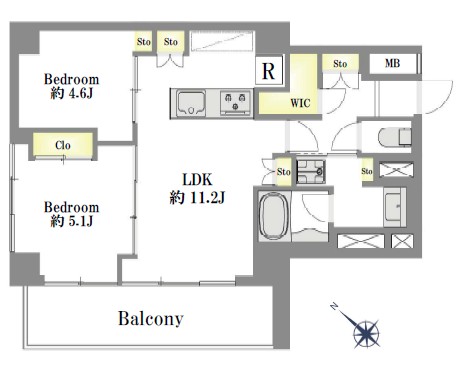 新中野マンション-間取り