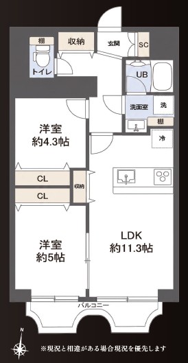 カーサ和泉-間取り
