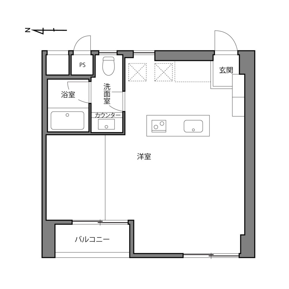 中野コーポビアネーズ-間取り
