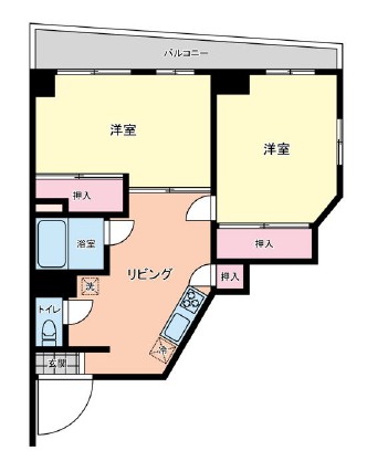 中野坂上マンション-間取り
