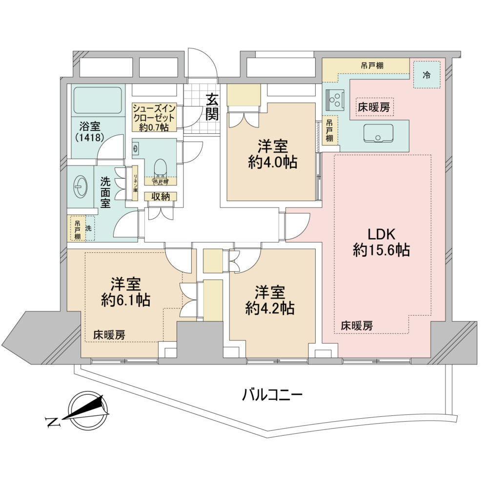 パークタワー東中野グランドエア-間取り