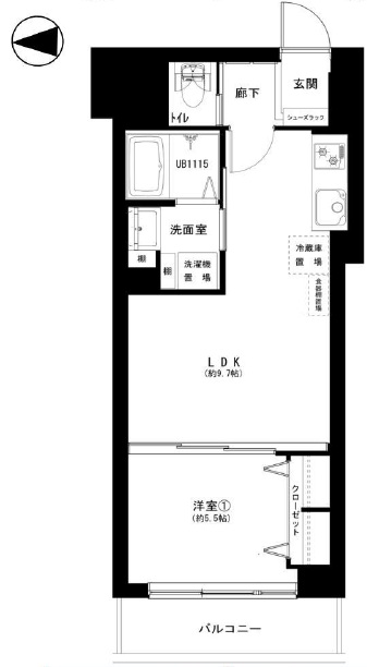 マンションヴィップ新宿柏木-間取り