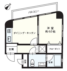 マンションヴィップ中野坂上-間取り