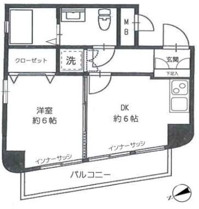 マンションヴィップ中野坂上-間取り