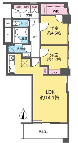 宮園キャピタルマンション-間取り