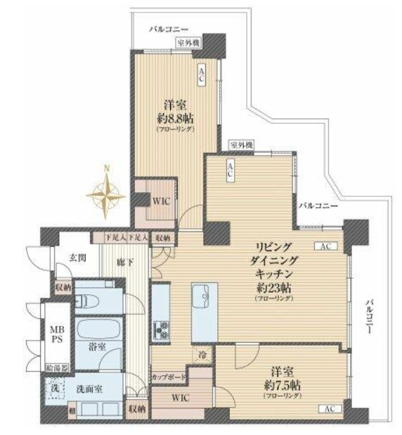 なかのサンクォーレタワー-間取り