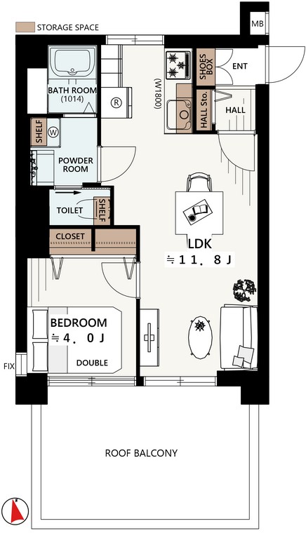 シャンボール中野-間取り