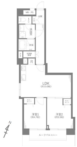ライオンズマンション中野弥生町-間取り