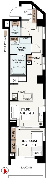 リビオ東中野-間取り
