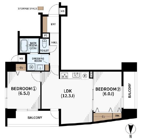 東中野テラス-間取り