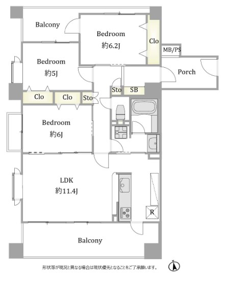 クリオ方南町壱番館-間取り