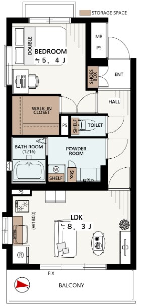 新中野サニーハイツ-間取り