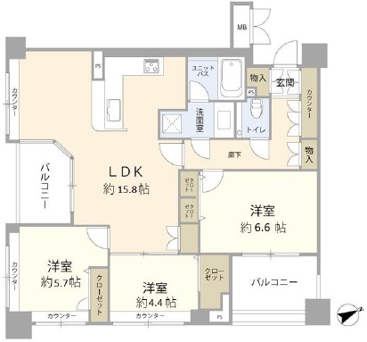 ルイシャトレ中野-間取り