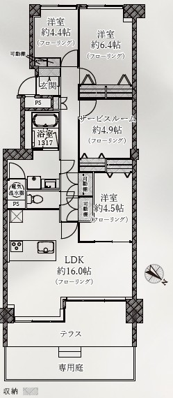 杉並和田ハイム-間取り
