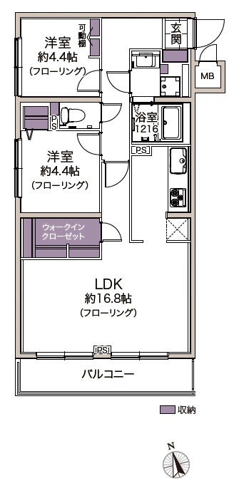 藤和中野コープ-間取り